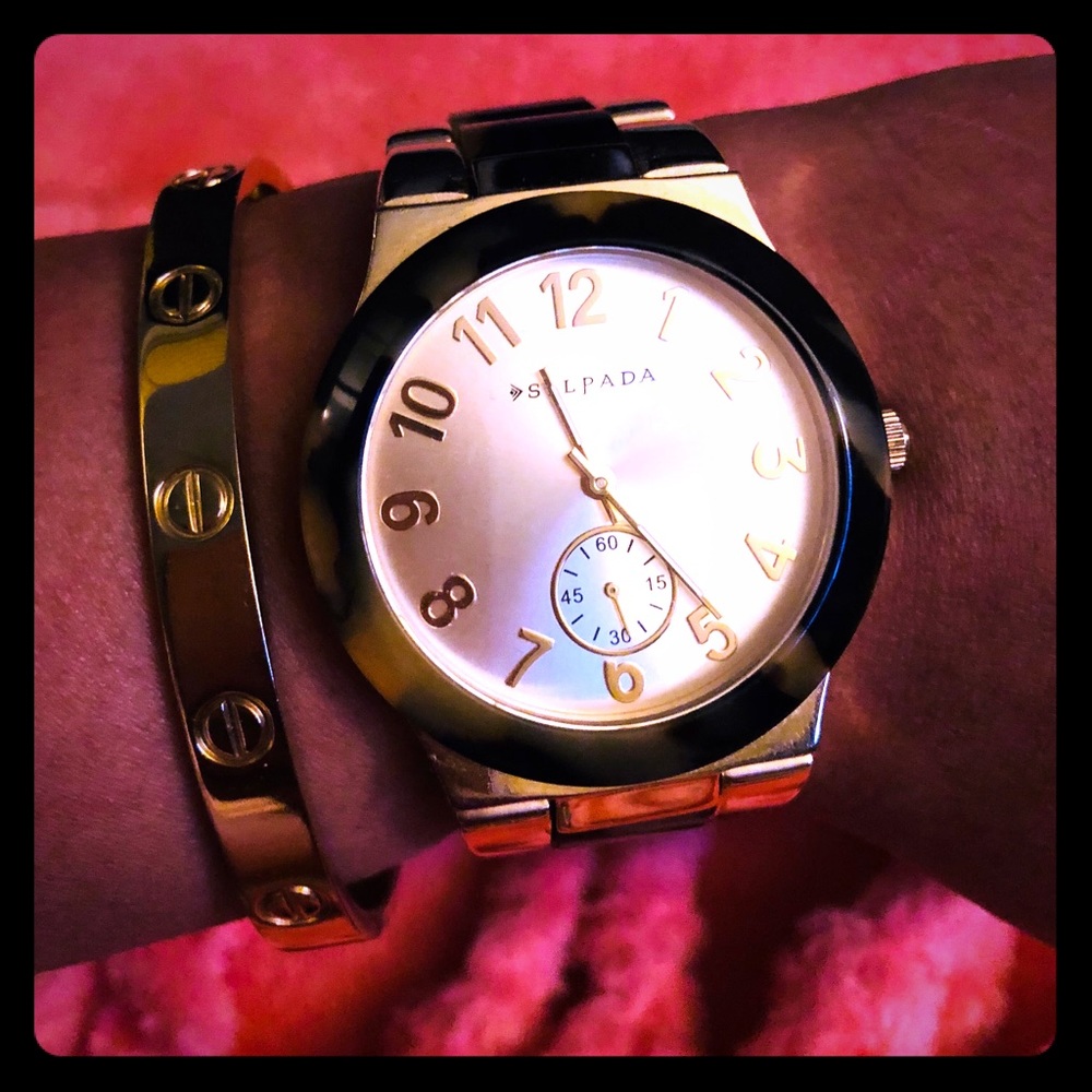 USED Silpada Timeless Tortoise Watch